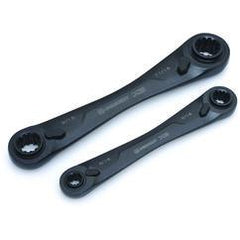 2PC DBL BOX RATCHETING WRENCH SET - USA Tool & Supply