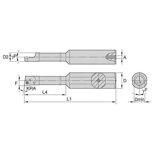 CSBI18037515R WG STEEL BORING BAR STEPPED - Exact Industrial Supply