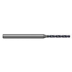 2.946 mm Dia. × 4 mm Shank × 29 mm Flute Length × 63 mm OAL, 8xD, 140°, AlTiN, 2xD Flute, Round Solid Carbide Drill - Exact Industrial Supply