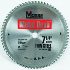 7-1/4"- HSS Metal Devil Circ Saw Blade - for Thin Steel - USA Tool & Supply