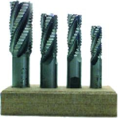 11/16 Dia. x 3-5/8 Overall Length 4-Flute Square End High Speed Steel SE End Mill-Round Shank--Uncoated - USA Tool & Supply