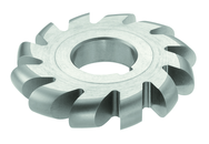 3/32 Radius - 4 x 3/16 x 1-1/4 - HSS - Convex Milling Cutter - Large Diameter - 22T - TiN Coated - USA Tool & Supply