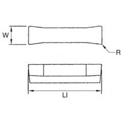 505110 1/8 WOC .010 GROOVING INSERT - USA Tool & Supply