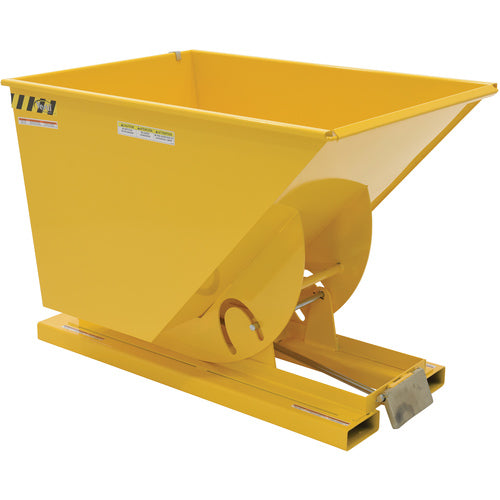 Self-Dump Hopper Hd 1 Cu Yd 6K Yellow - Exact Industrial Supply