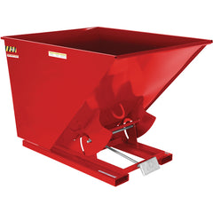 Self-Dump Hopper Hd 2 Cu Yd 6K Red - Exact Industrial Supply