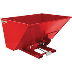 Self-Dump Hopper Ld 3 Cu Yd 2K Red - Exact Industrial Supply