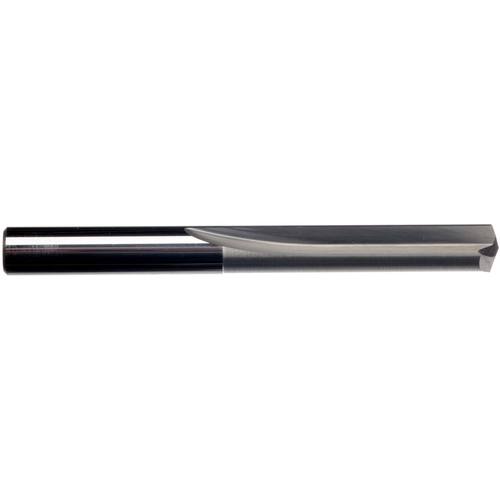 9 mm Dia. × 9 mm Shank × 40 mm Flute Length × 84 mm OAL, 2xD Flute, External Coolant, Plain Solid Carbide Drill - Exact Industrial Supply