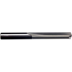 ‎1/4″ Dia. × 1/4″ Shank × 1-3/8″ Flute Length × 2-1/2″ OAL, 2xD Flute, External Coolant, Plain Solid Carbide Drill - Exact Industrial Supply