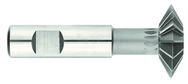 1" x 3/8 x 1/2 Shank - HSS - 90 Degree - Double Angle Shank Type Cutter - 12T - TiN Coated - USA Tool & Supply