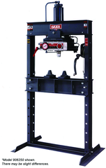 Air Operated Double Pump Hydraulic Press - 6-425 - 25 Ton Capacity - USA Tool & Supply