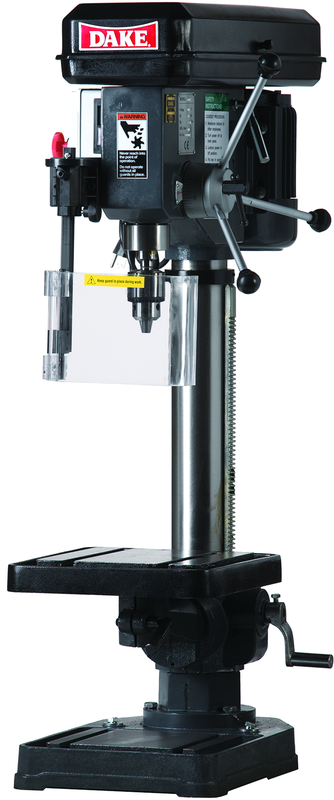 15" Step Pulley Bench Model Drill Press-TB-16 -  5/8" Drill Capacity, 1/2HP, 110V 1PH Motor - USA Tool & Supply