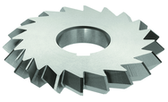 6 x 1-1/4 x 1-1/4 - HSS - 90 Degree - Double Angle Milling Cutter - 28T - TiCN Coated - USA Tool & Supply