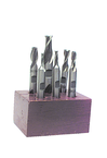 6 Pc. HSS Double-End End Mill Set - USA Tool & Supply