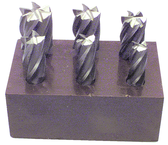 6 Pc. HSS Reduced Shank End Mill Set - USA Tool & Supply
