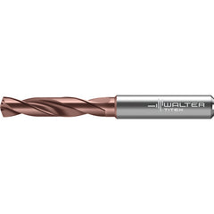 9/32″ Dia. × 0.315″ Shank × 1.614″ Flute Length × 3.11″ OAL, 3xD, 140 Degrees, Axial Inclined Exit, DIN 6535 HA, Cylindrical Solid Carbide Drill DC175 WJ30RZ