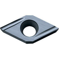 DCET 32502 F-USF TN60, 0.0039″ Corner Radius, 5/32″ Thick, 3/8″ Inscribed Circle, TiCN/NbC, Diamond, Turning Indexable Insert - Exact Industrial Supply