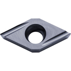 DCET 21502 U PR1725, 0.004″ Corner Radius, 3/32″ Thick, 1/4″ Inscribed Circle, MEGACOAT NANO PLUS, 55 Degree Diamond, Turning Indexable Insert