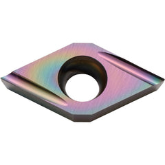 DCET 21502 U PDL010, 0.004″ Corner Radius, 3/32″ Thick, 1/4″ Inscribed Circle, C, 55 Degree Diamond, Turning Indexable Insert