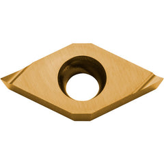 DCET 32502 F PV720, 0.004″ Corner Radius, 5/32″ Thick, 3/8″ Inscribed Circle, TiCN (MEGACOAT NANO), 55 Degree Diamond, Turning Indexable Insert