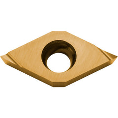 DCET 21505 F PV710, 0.008″ Corner Radius, 3/32″ Thick, 1/4″ Inscribed Circle, TiCN (MEGACOAT NANO), 55 Degree Diamond, Turning Indexable Insert