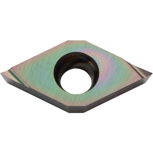 DCET 325013 M-F PDL025, 0.002″ Corner Radius, 5/32″ Thick, 3/8″ Inscribed Circle, C, Diamond, Turning Indexable Insert - Exact Industrial Supply