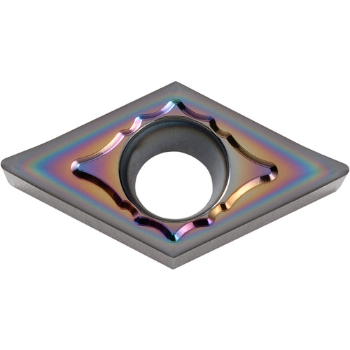 DCGT 3252 AH PDL025, 1/32″ Corner Radius, 5/32″ Thick, 3/8″ Inscribed Circle, C, Diamond, Turning Indexable Insert - Exact Industrial Supply