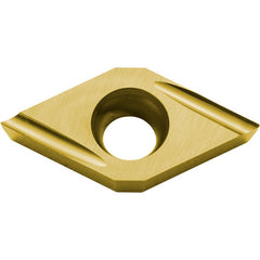 DCGT 21505 U PV730, 0.008″ Corner Radius, 3/32″ Thick, 1/4″ Inscribed Circle, TiAlN/TiN, 55 Degree Diamond, Turning Indexable Insert