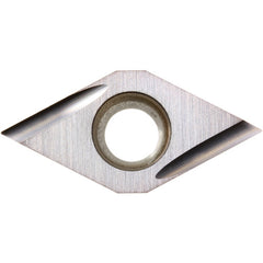 DCGT 32505 F-U TN60, 0.0079″ Corner Radius, 5/32″ Thick, 3/8″ Inscribed Circle, TiCN/NbC, Diamond, Turning Indexable Insert - Exact Industrial Supply
