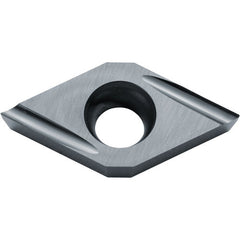 DCGT 21502 U PR1725, 0.004″ Corner Radius, 3/32″ Thick, 1/4″ Inscribed Circle, MEGACOAT NANO PLUS, 55 Degree Diamond, Turning Indexable Insert