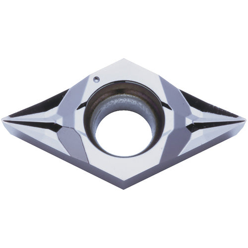 DCGT 21505 MFP-SK PR1225, 0.0079″ Corner Radius, 3/32″ Thick, 1/4″ Inscribed Circle, MEGACOAT, Diamond, Turning Indexable Insert - Exact Industrial Supply