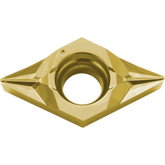 DCGT 32502 SK PV730, 0.004″ Corner Radius, 5/32″ Thick, 3/8″ Inscribed Circle, TiAlN/TiN, 55 Degree Diamond, Turning Indexable Insert