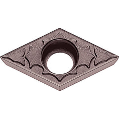 DCGT 21502 MP-CF PR1225, 0.0039″ Corner Radius, 3/32″ Thick, 1/4″ Inscribed Circle, MEGACOAT, Diamond, Turning Indexable Insert - Exact Industrial Supply