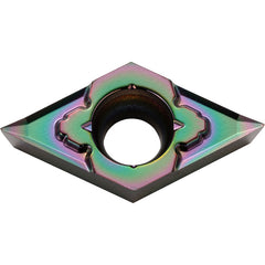 DCGT 32502 MP-CK PDL025, 0.0039″ Corner Radius, 5/32″ Thick, 3/8″ Inscribed Circle, C, Diamond, Turning Indexable Insert - Exact Industrial Supply