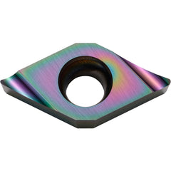DCGT 3251 A3 PDL025, 1/64″ Corner Radius, 5/32″ Thick, 3/8″ Inscribed Circle, C, 55 Degree Diamond, Turning Indexable Insert
