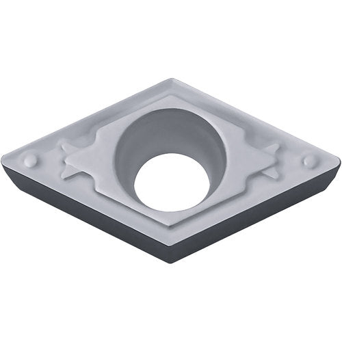 DCMT 32505 HQ TN610, 0.0079″ Corner Radius, 5/32″ Thick, 3/8″ Inscribed Circle, TiCN, Diamond, Turning Indexable Insert