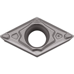 DCMT 21505 MQ PR015S, 0.008″ Corner Radius, 3/32″ Thick, 1/4″ Inscribed Circle, MEGACOAT HARD, 55 Degree Diamond, Turning Indexable Insert