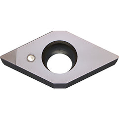 DCMW 21505 KBN25M, 0.008″ Corner Radius, 3/32″ Thick, 1/4″ Inscribed Circle, MEGACOAT, 55 Degree Diamond, Turning Indexable Insert