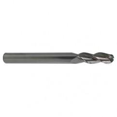 5mm TuffCut AL 3 Fl Ctr Cut Ball Al End Mill Necked - USA Tool & Supply