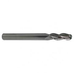 12mm TuffCut AL 3 Fl Ctr Cut Ball Al End Mill Necked - USA Tool & Supply