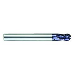 5/8" Dia. - 5-1/2" OAL - AlTiN CBD-Ball Nose HP End Mill-4 FL - USA Tool & Supply