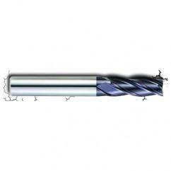 5/16" Dia. - 1" LOC - 2-3/4" OAL - .020 Radius 4 FL Carbide S/E HP End Mill-AlTiN - USA Tool & Supply