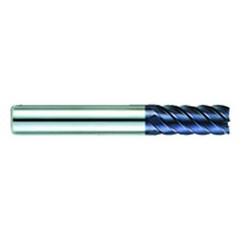 3/8" Dia. - 1-1/4" LOC - 3-1/4" OAL - 6 FL Carbide S/E HP End Mill-AlTiN - USA Tool & Supply