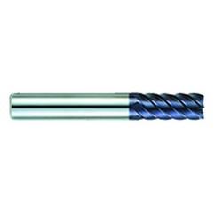 5/16" Dia. - 1" LOC - 2-3/4" OAL - .020 Radius 6 FL Carbide S/E HP End Mill-AlTiN - USA Tool & Supply