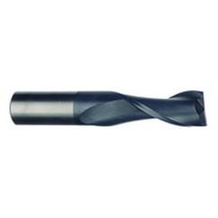 1/4 Dia. x 3 Overall Length 2-Flute Square End Solid Carbide SE End Mill-Round Shank-Center Cut-Uncoated - USA Tool & Supply