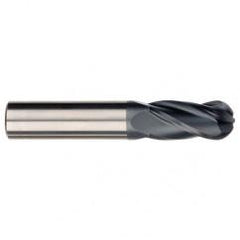 1/8" Dia. - 2-1/4" OAL - AlTiN CBD - Ball End SE EM - 4 FL - USA Tool & Supply