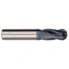 1/4" Dia. - 2-1/2" OAL - AlTiN CBD - Ball End SE EM - 4 FL - USA Tool & Supply