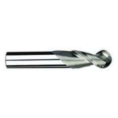 5/8" Dia. - 3-1/2" OAL - Uncoat CBD-Ball End HP End Mill-2 FL - USA Tool & Supply