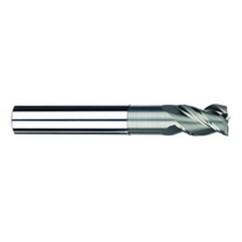 1/2" Dia. - 5/8" LOC - 6" OAL - 3 FL Carbide S/E HP End Mill-Uncoated - USA Tool & Supply