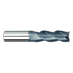 1/8" Dia. - 1/2" LOC - 1-1/2" OAL - .015 Radius 3 FL Carbide S/E HP End Mill-AlTiN - USA Tool & Supply