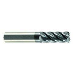 1/2" Dia. - 3-1/4" LOC - 6" OAL - 5 FL Carbide S/E HP End Mill-AlCrN-X - USA Tool & Supply
